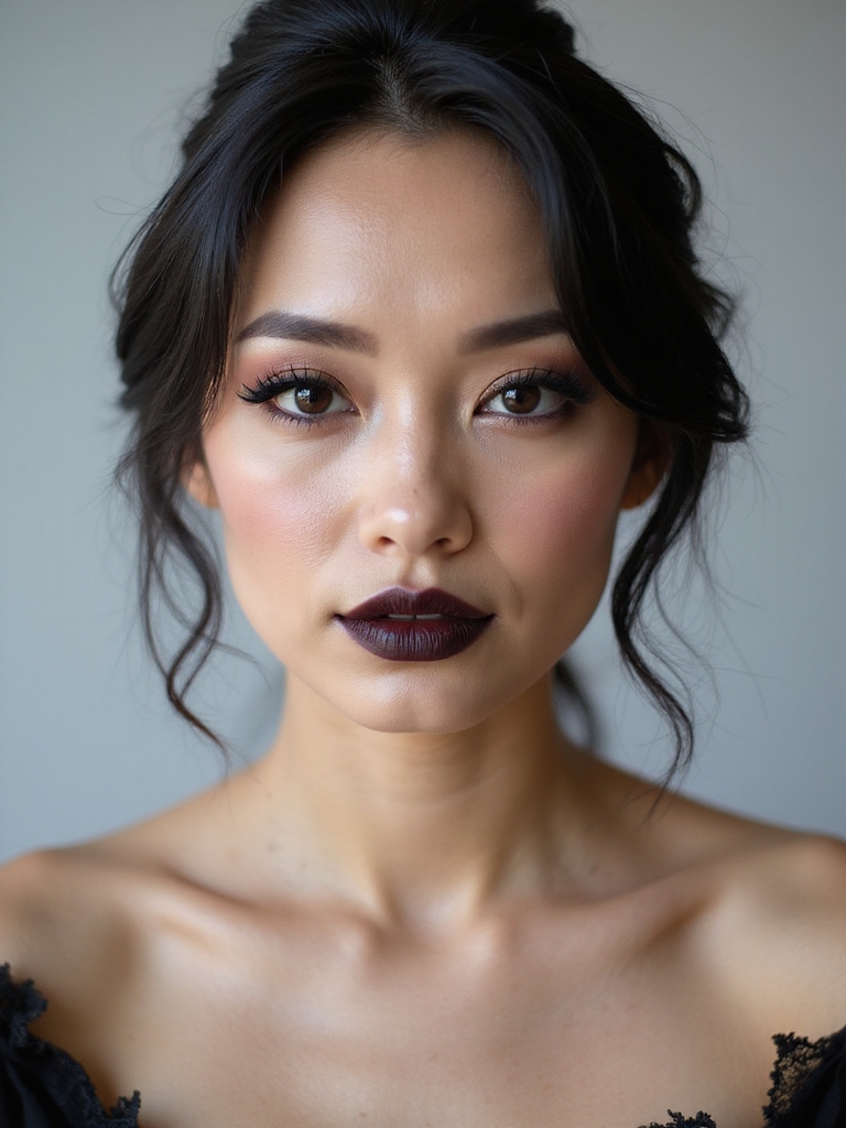 subtle gothic glam makeup