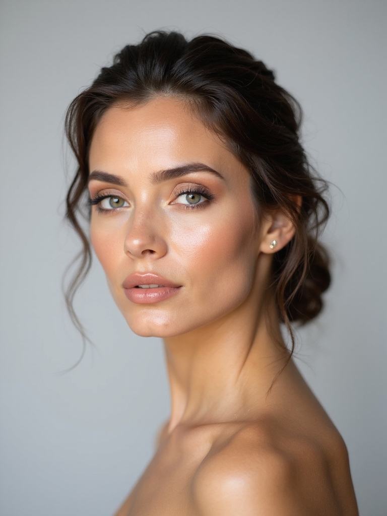 subtle natural bridal contouring