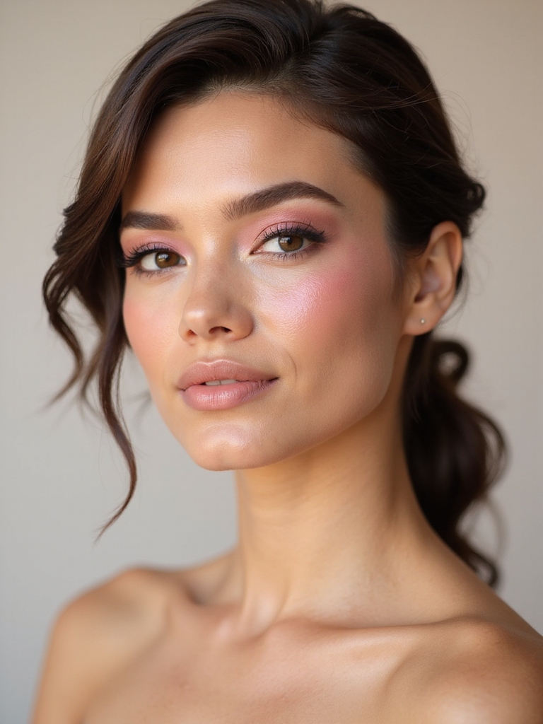 subtle pink highlighter glow