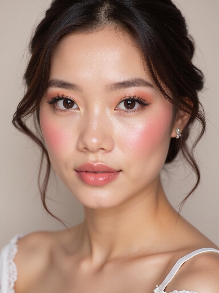 subtle rose toned blush elegance