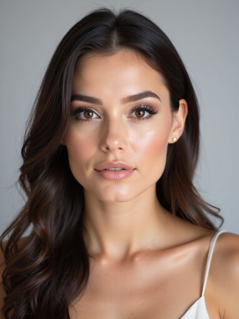 subtle shimmer eyeshadow application
