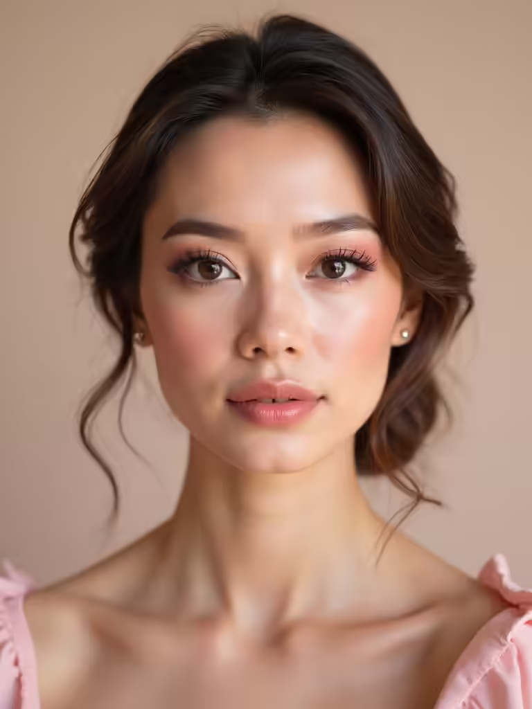 sweet pink bridesmaid makeup