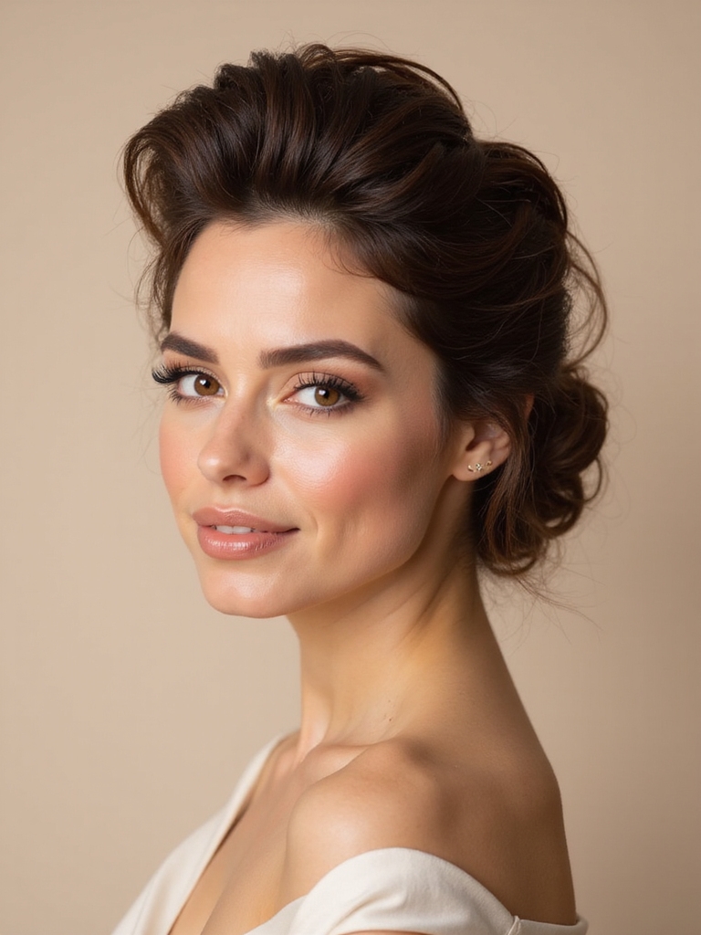 teased crown for volume