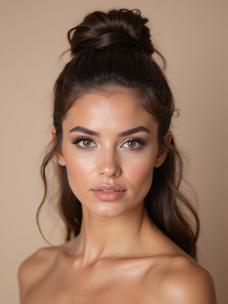 teased ponytail for elegance