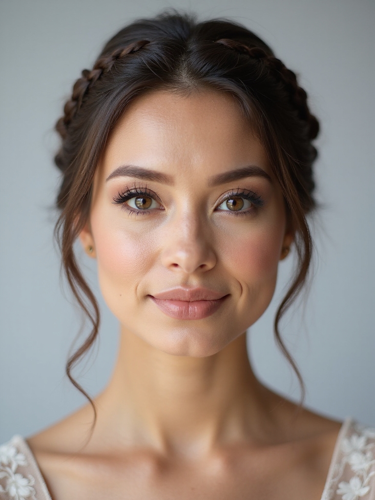 textured braids with accessories