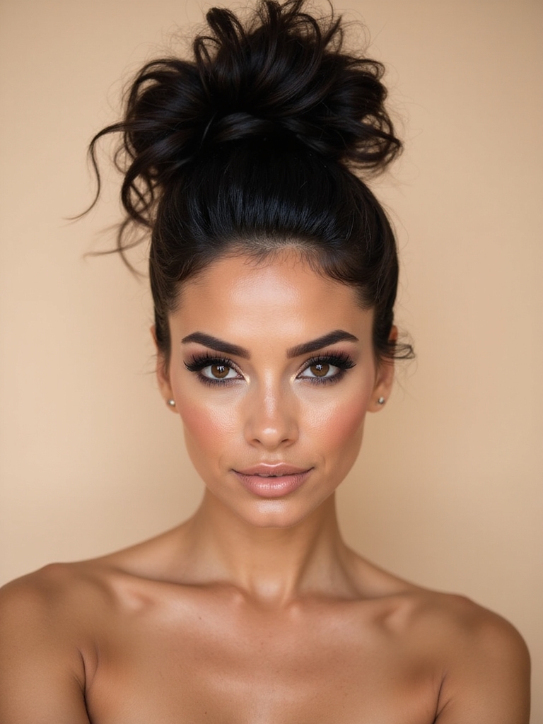 textured high ponytail elegance