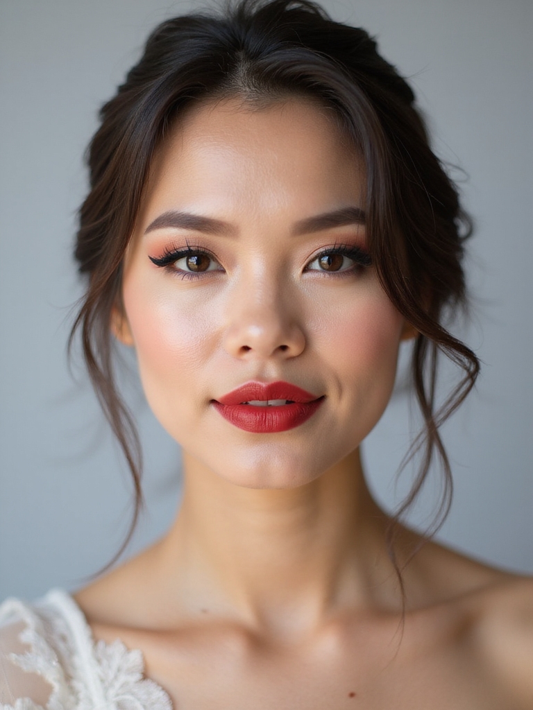 timeless bridal beauty look