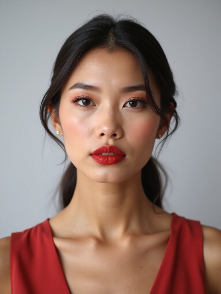 timeless classic red lips