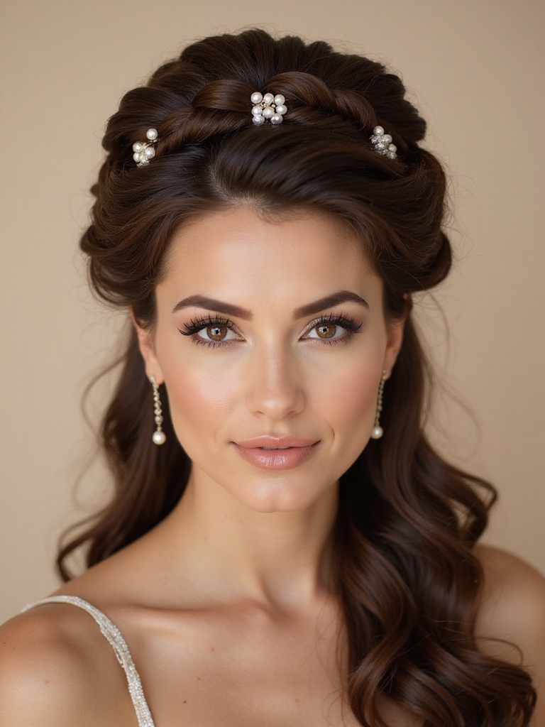 timeless crown braid elegance
