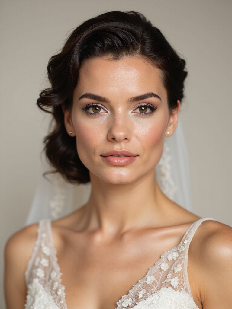 timeless hollywood bridal elegance