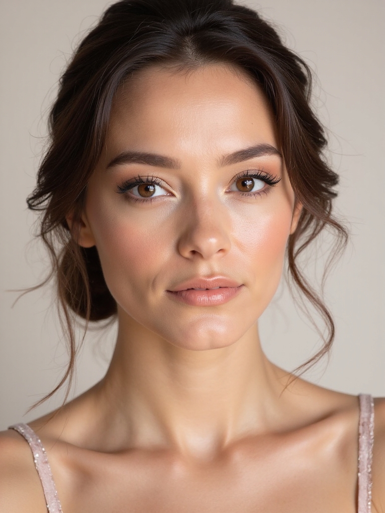timeless neutral bridesmaid makeup