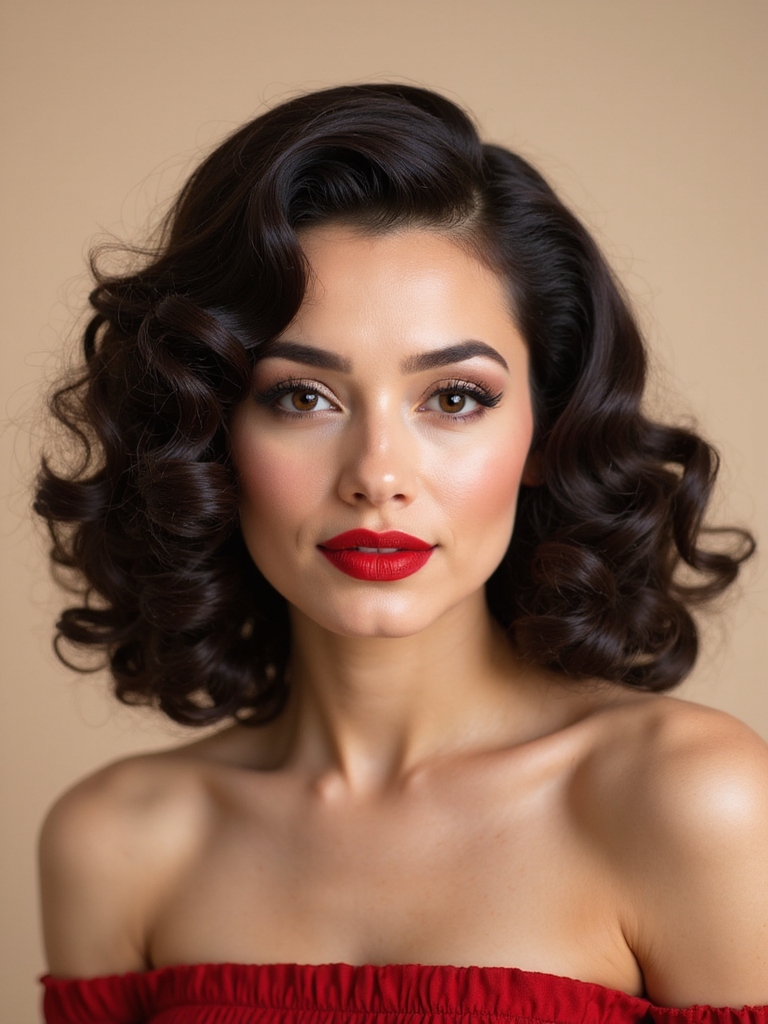 timeless old hollywood ringlets