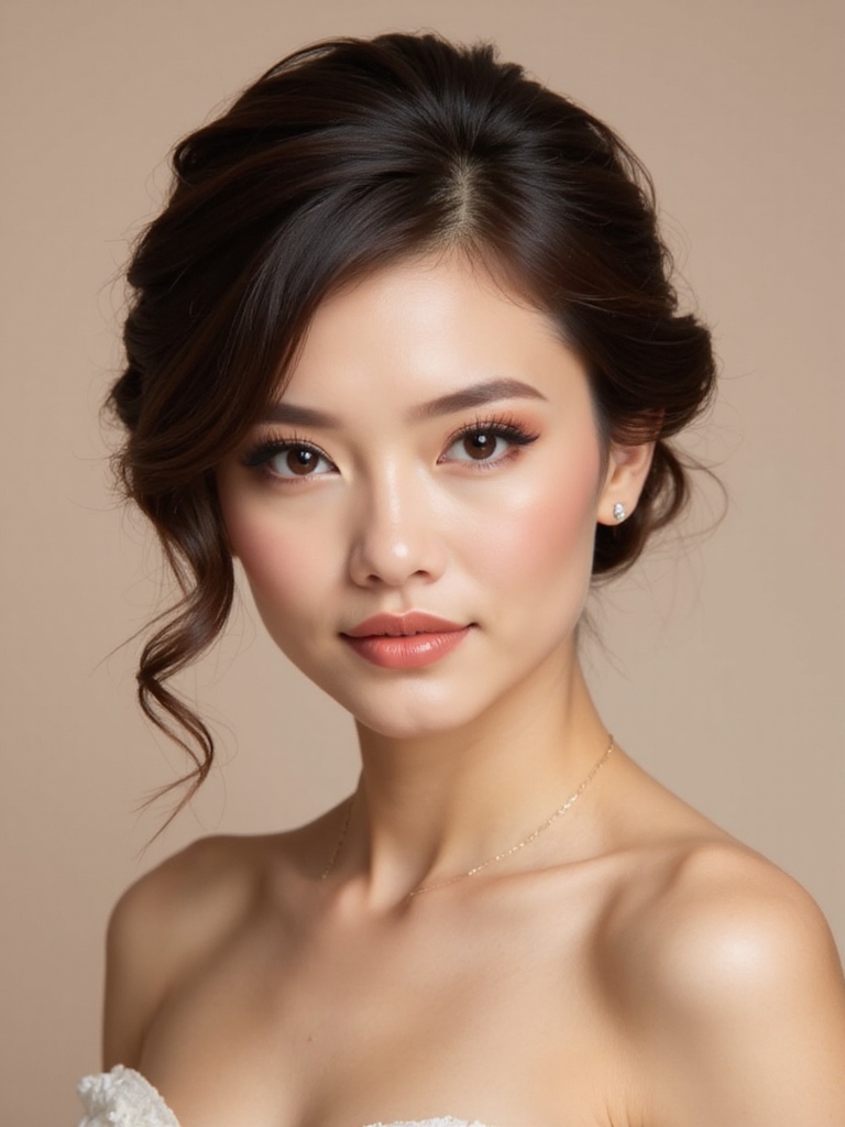 timeless short wedding hairstyle