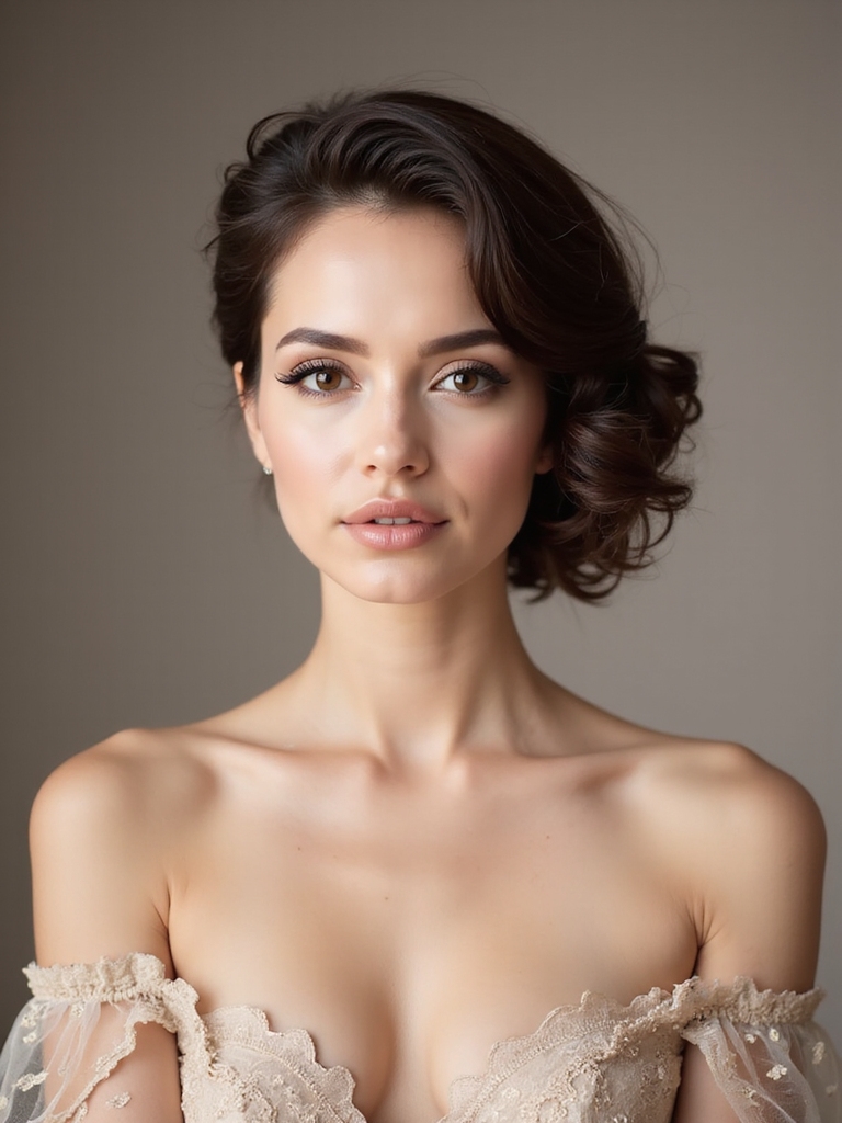 twisted crown half updo elegance