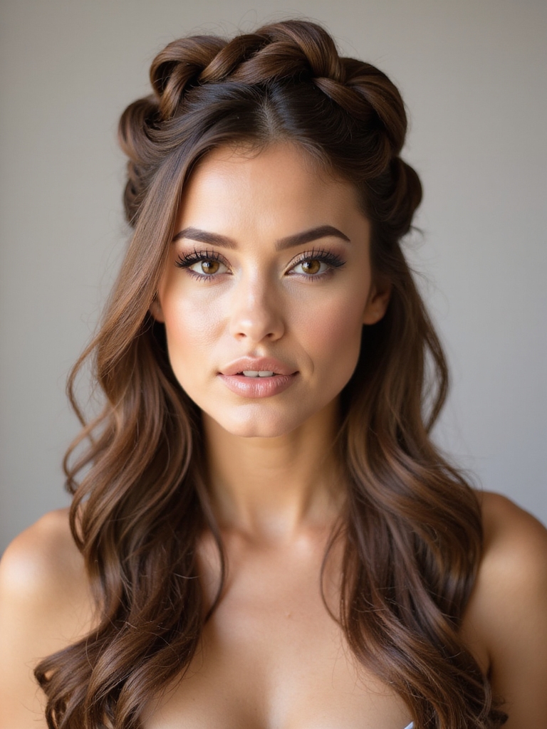twisted crown with waves