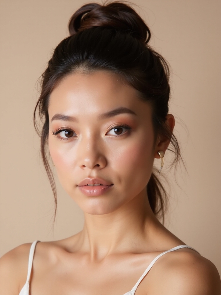 twisted low ponytail elegance