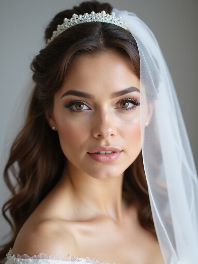 veil length and hairstyle harmony