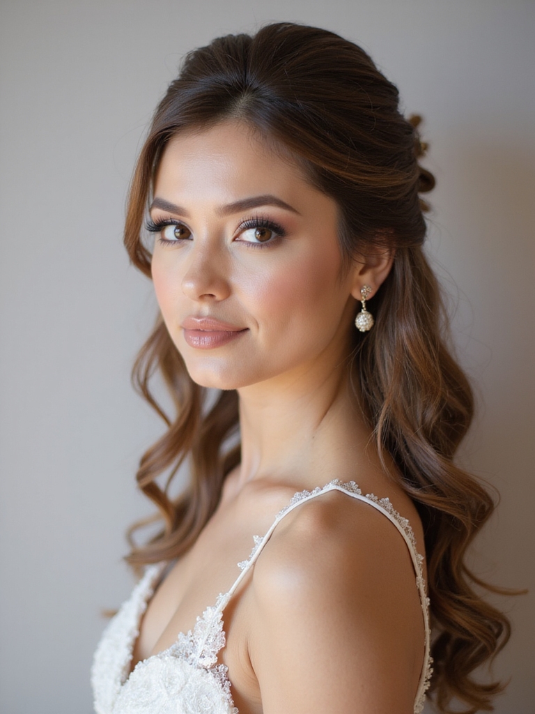 versatile half up bridesmaid hairstyles
