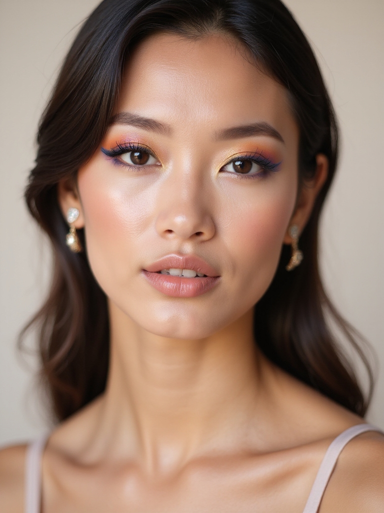 vibrant bridal eyeshadow pops