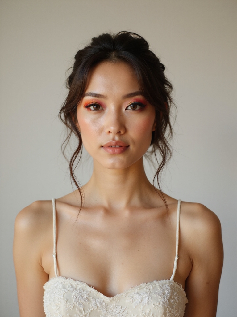vibrant wedding eye makeup