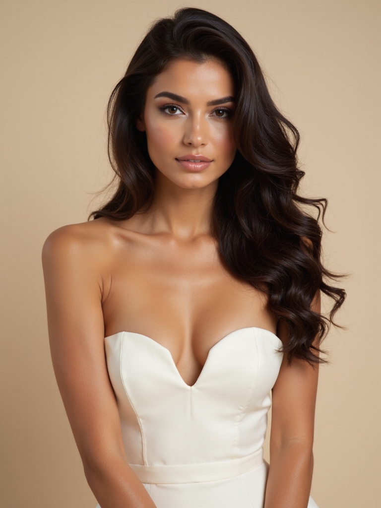 voluminous blowout wedding hair