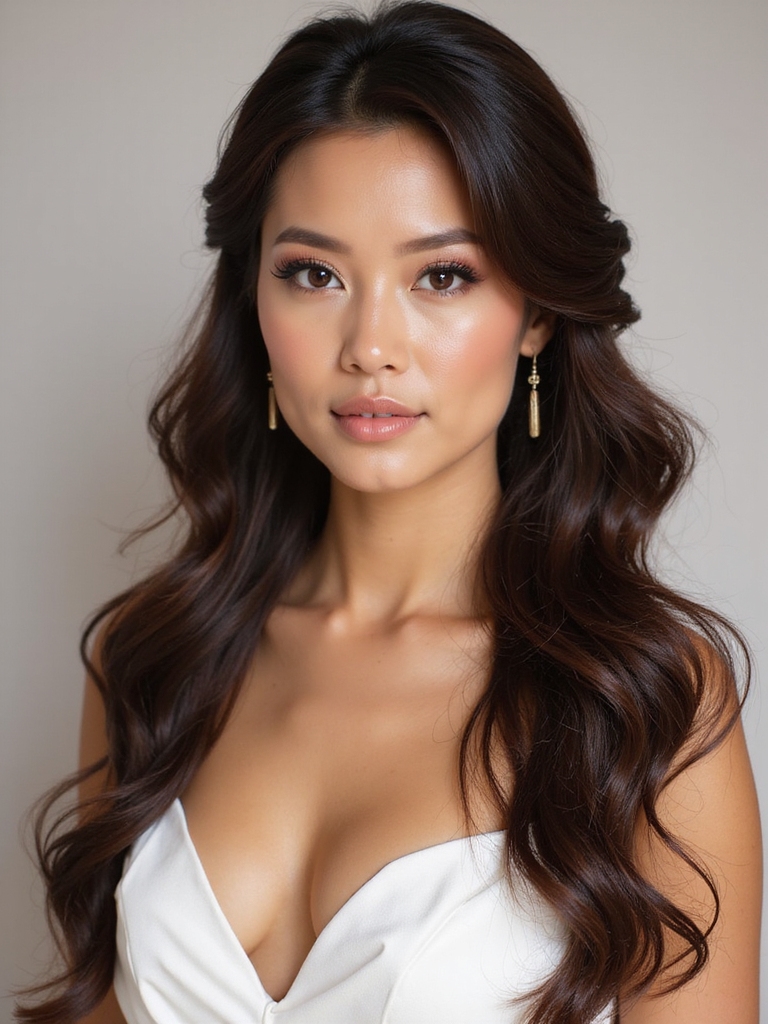 voluminous crown with embellishments
