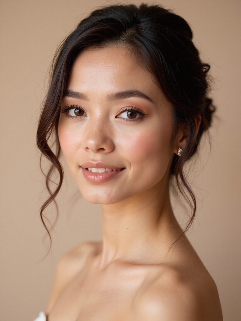 warm blush for brunettes