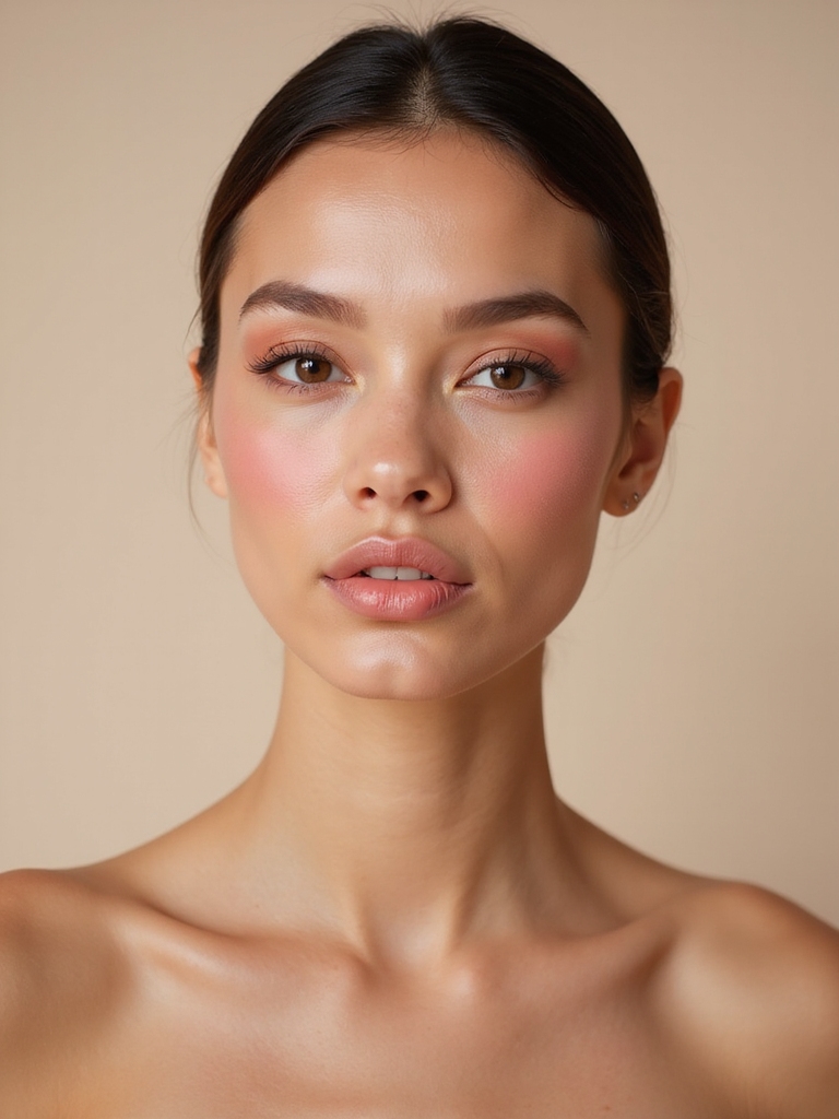 warm blush for round faces