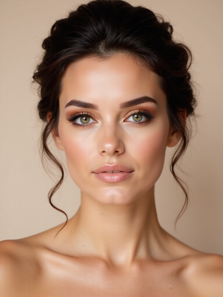 warm bronze bridal elegance