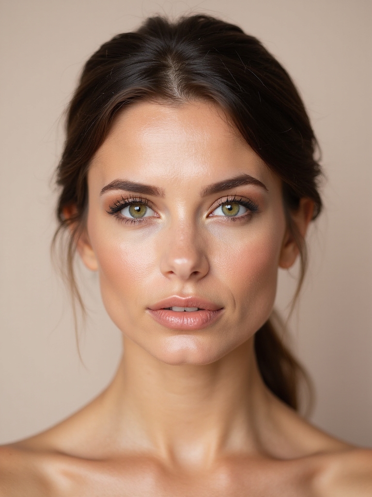 warm bronze enhances green eyes