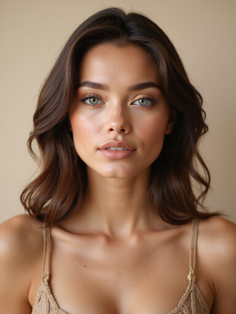 warm browns with gold glow