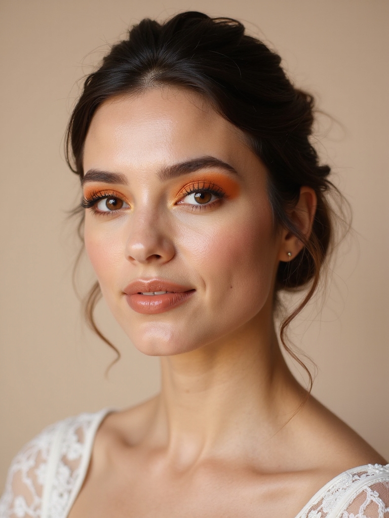 warm burnt orange tones