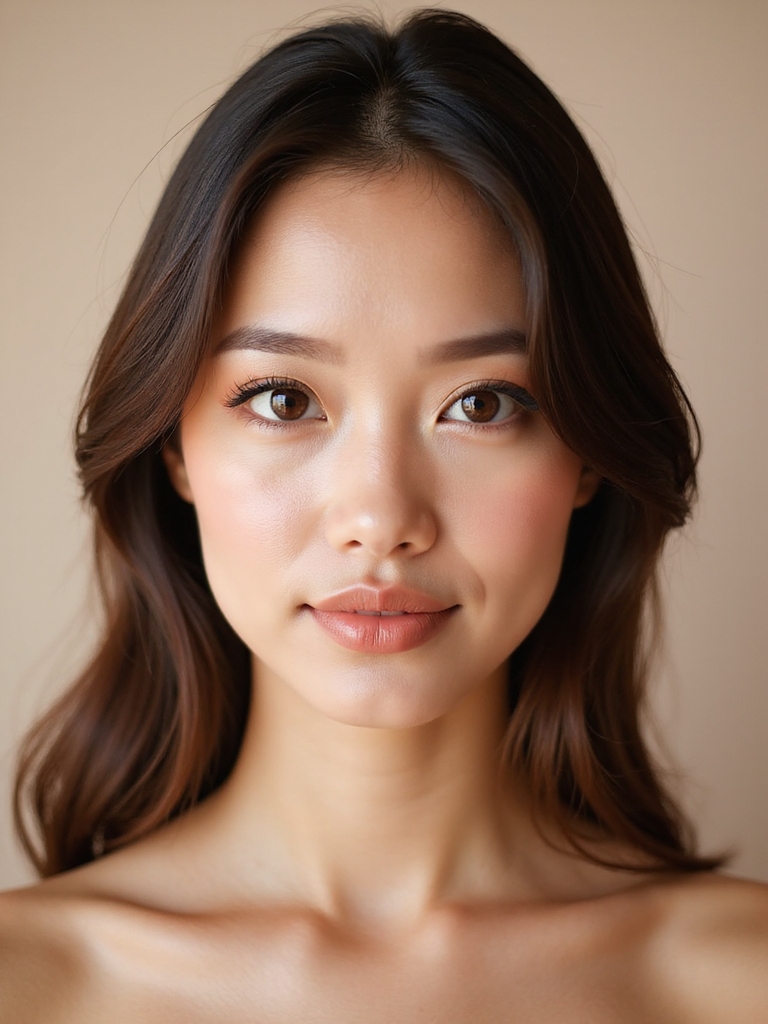 warm copper enhances brown eyes