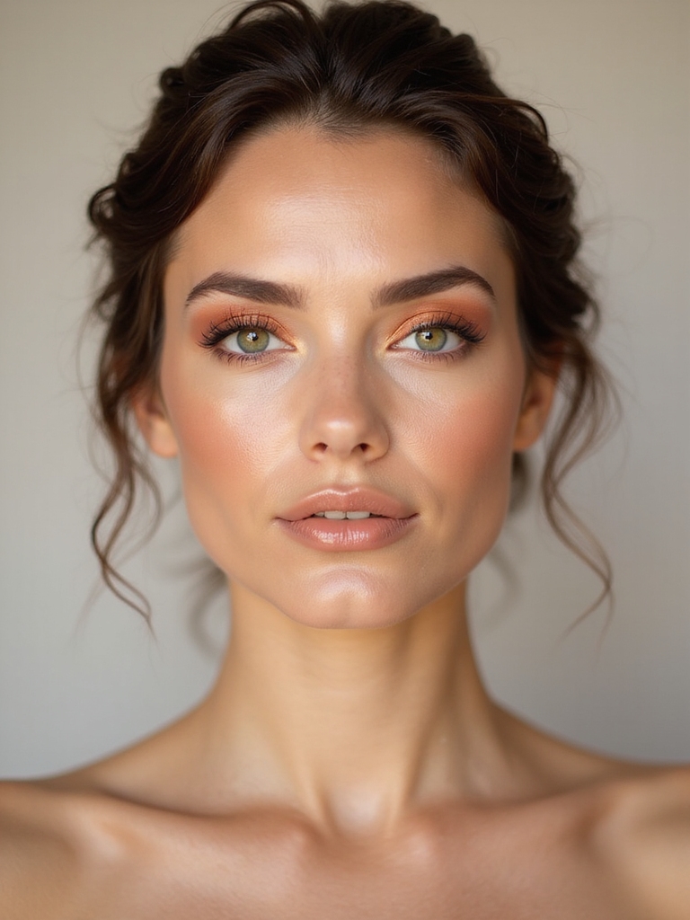 warm copper enhances green eyes