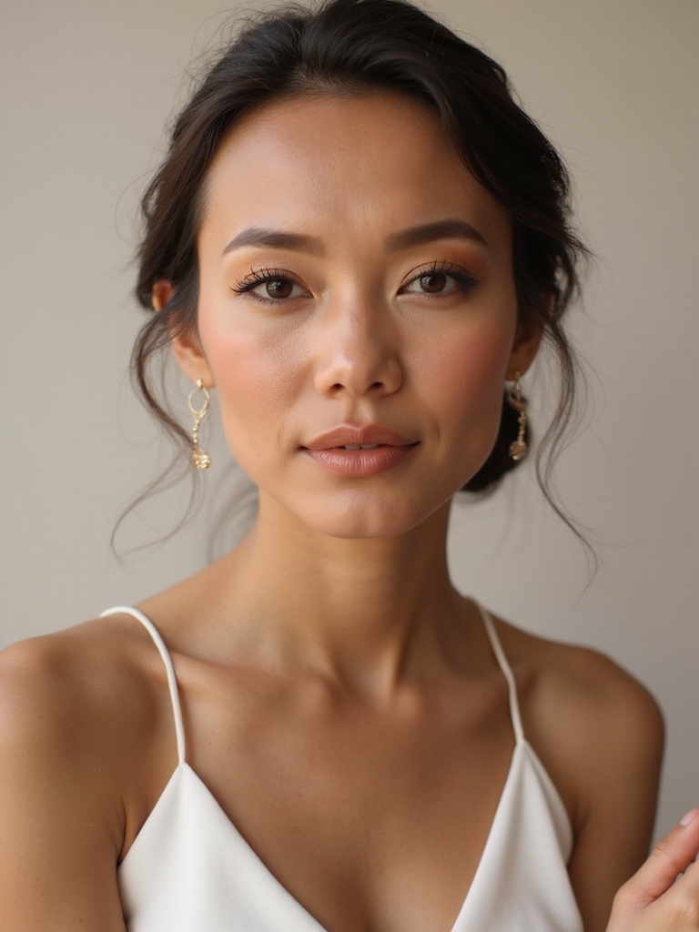 warm earthy bride makeup