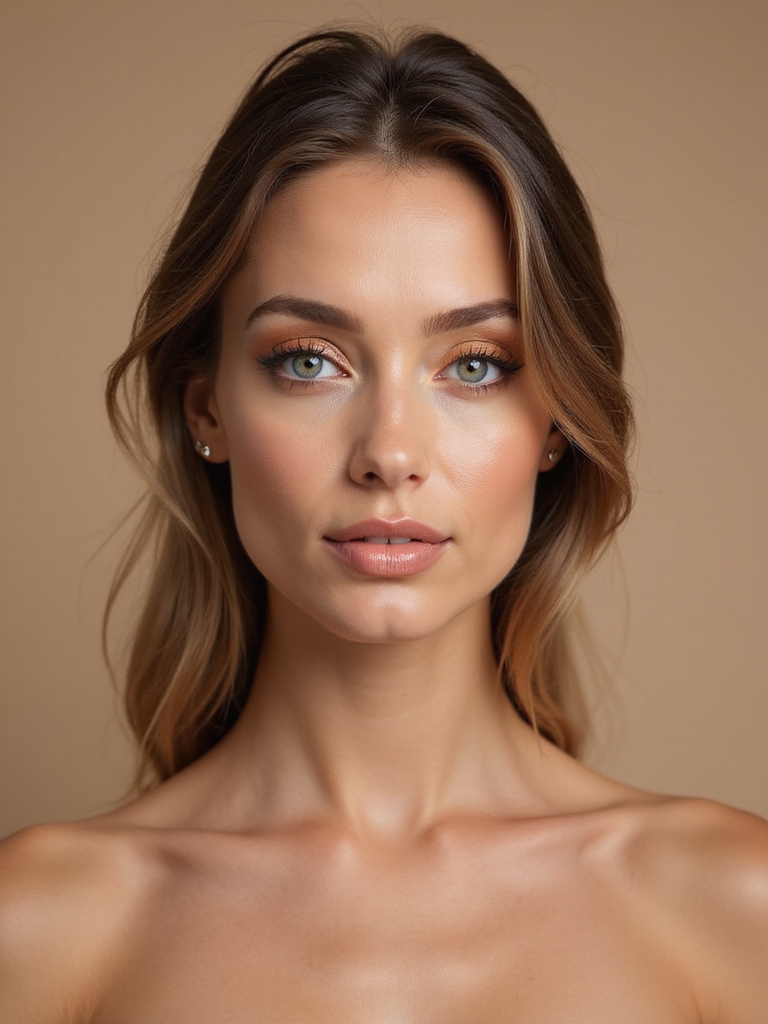 warm hues enhance blue eyes
