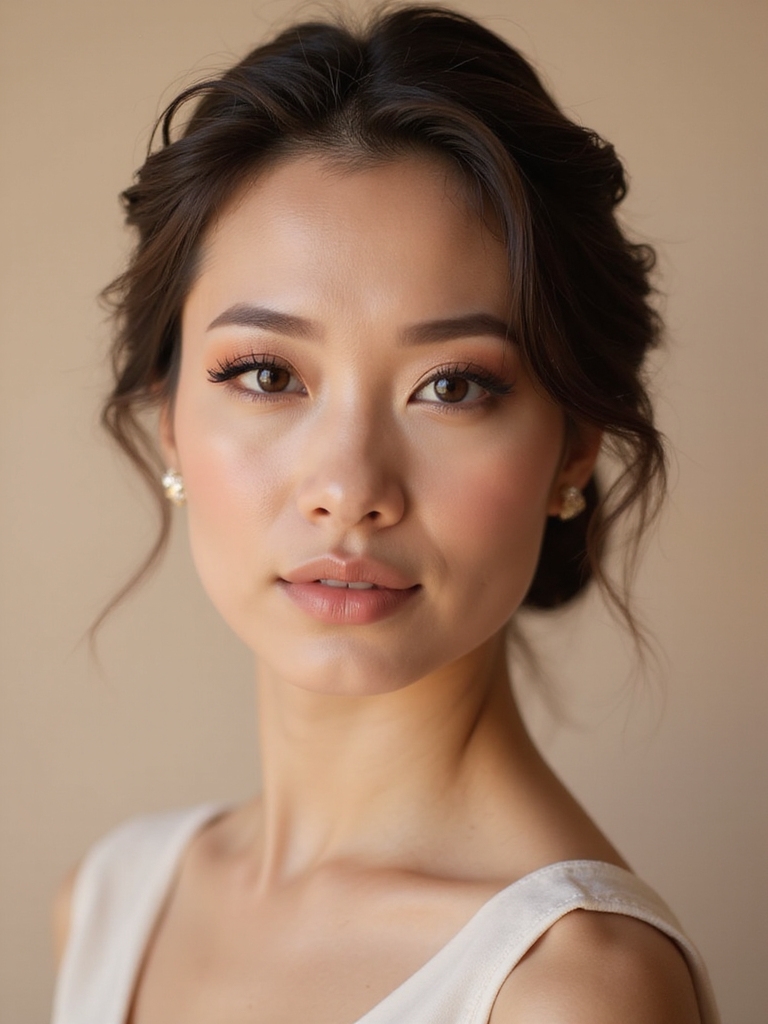 warm neutral bridesmaid makeup