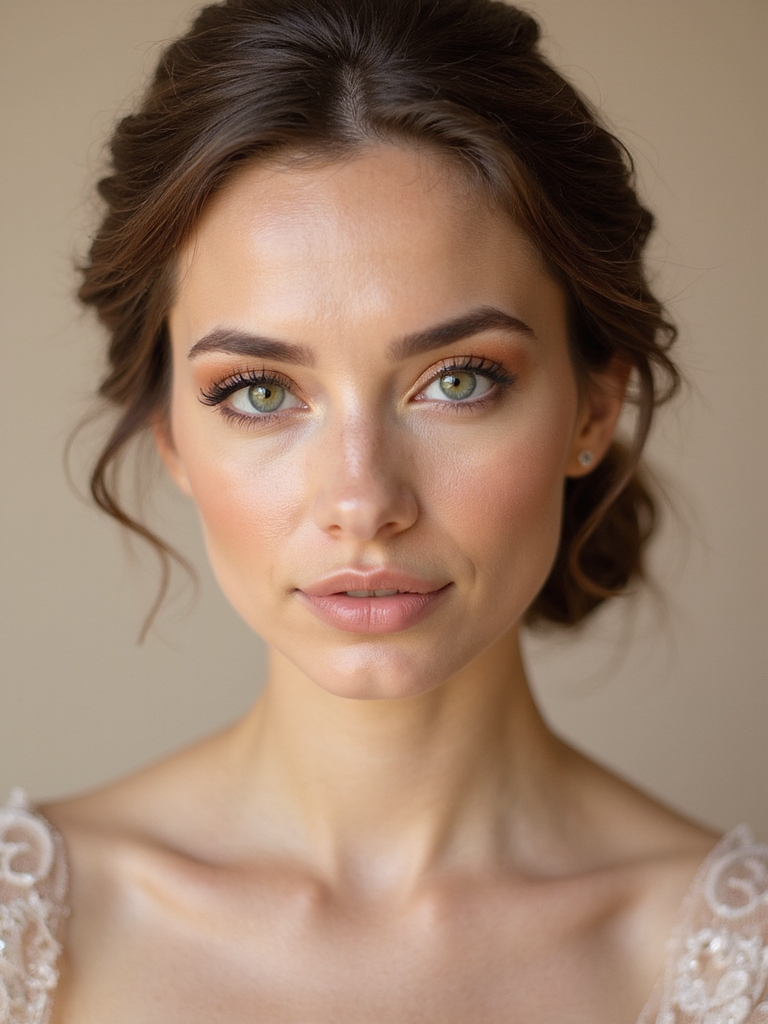 warm shades enhance green eyes