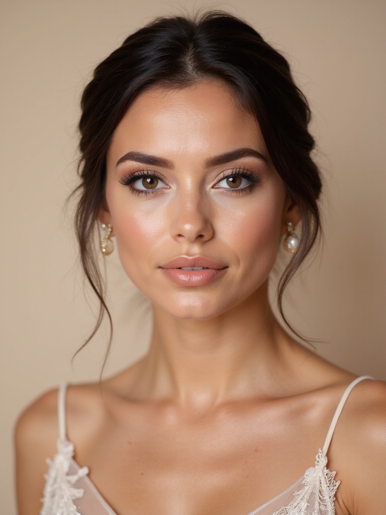warm tones enhance brown eyes