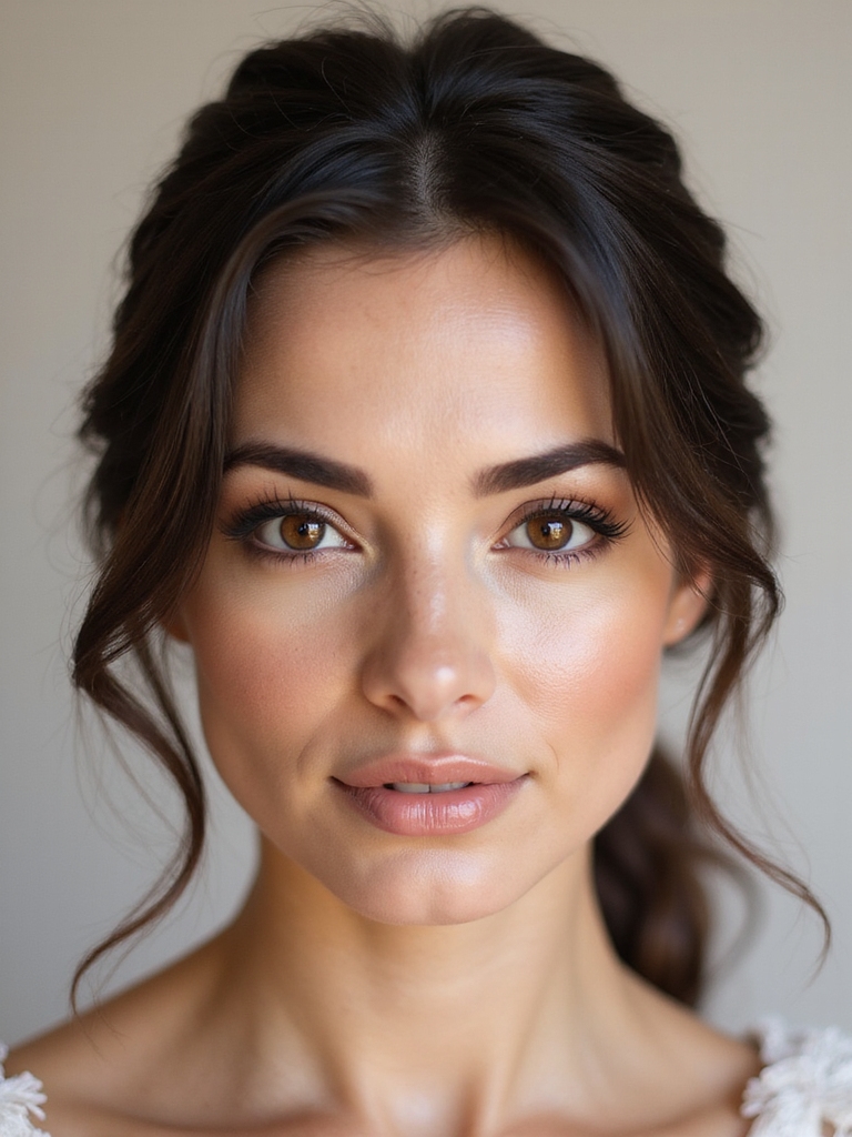 warm tones enhance brown eyes