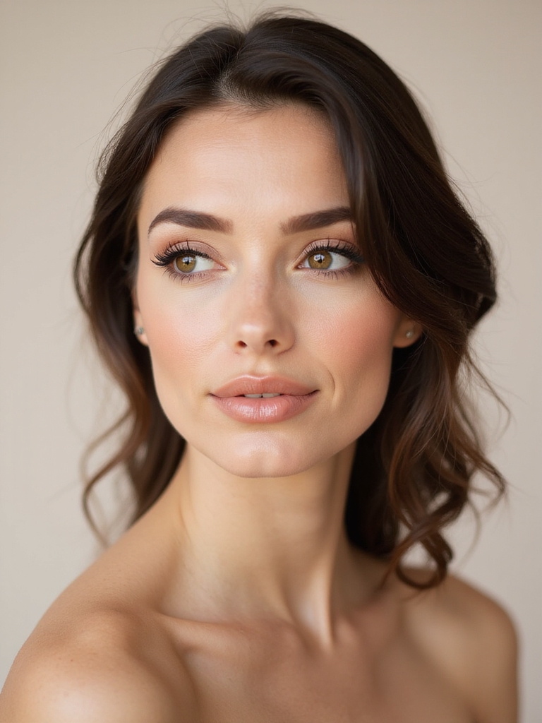 warm tones enhance brown eyes