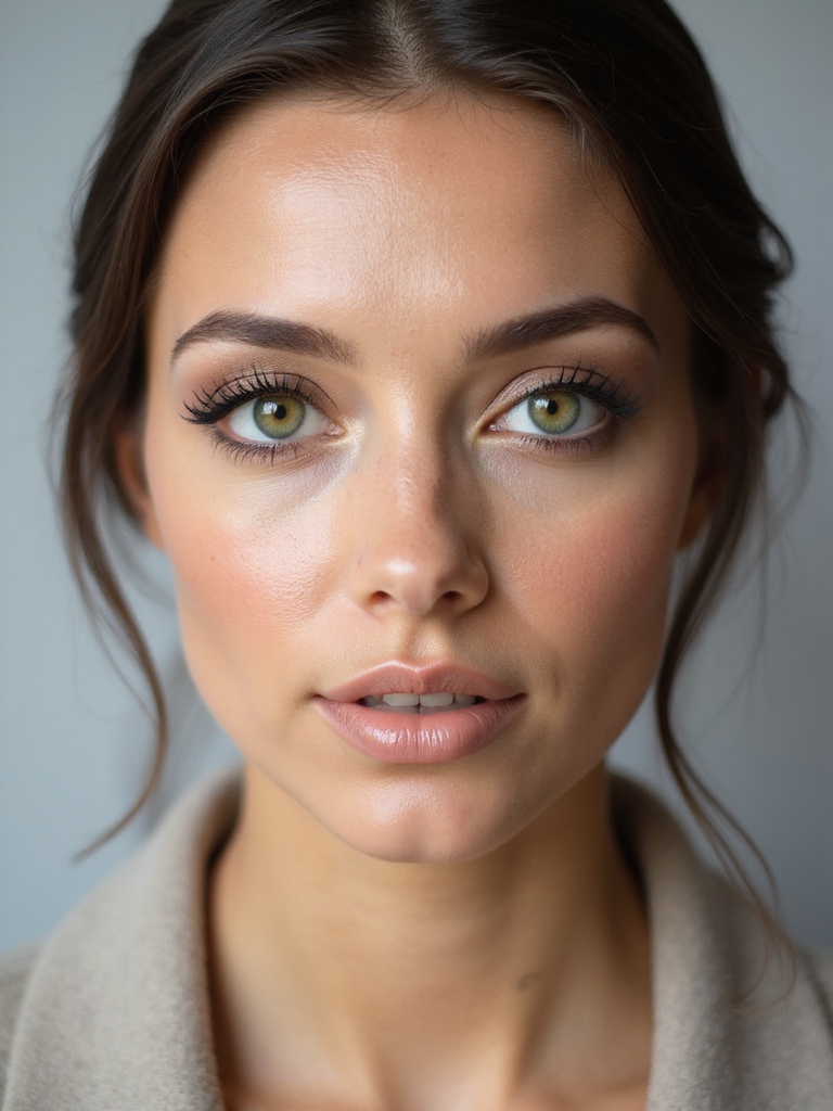 warm tones enhance green eyes