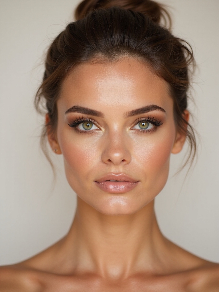 warm tones enhance green eyes