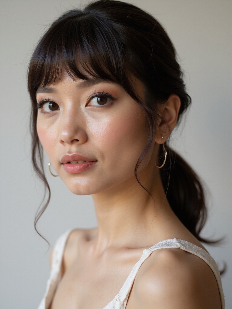 wedding bangs styling tips