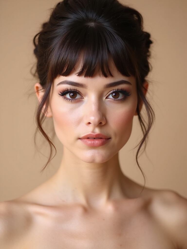 wedding hairstyles with bangs