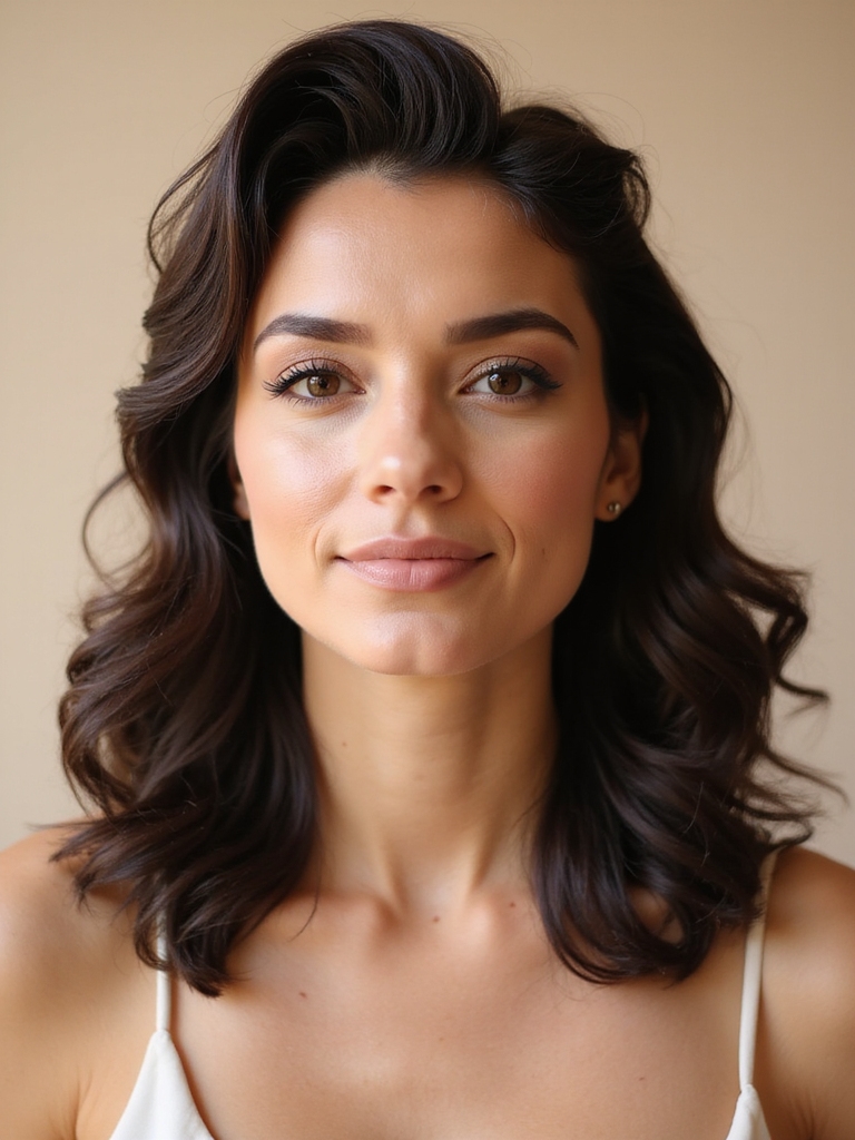 whimsical half up curls elegance
